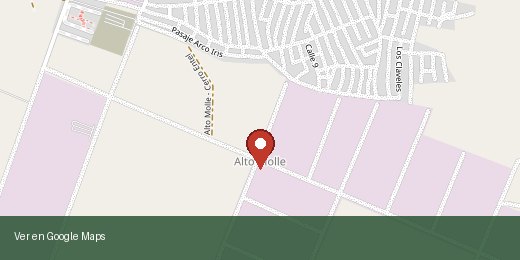 Ubicación ZYZ en Alto Molle, Alto Hospicio