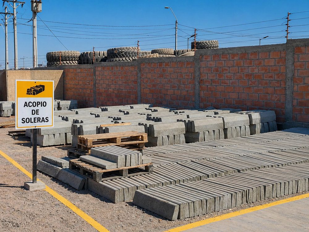 Acopio de soleras fabricadas por ZYZ